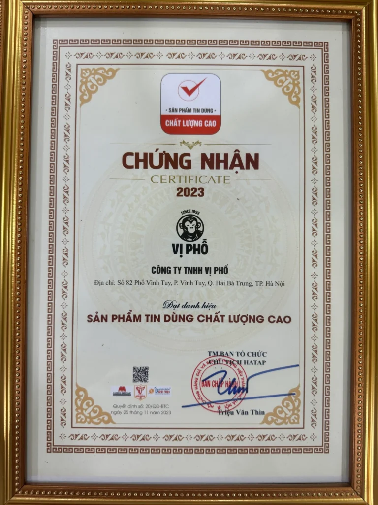 CHỨNG NHẬN 1